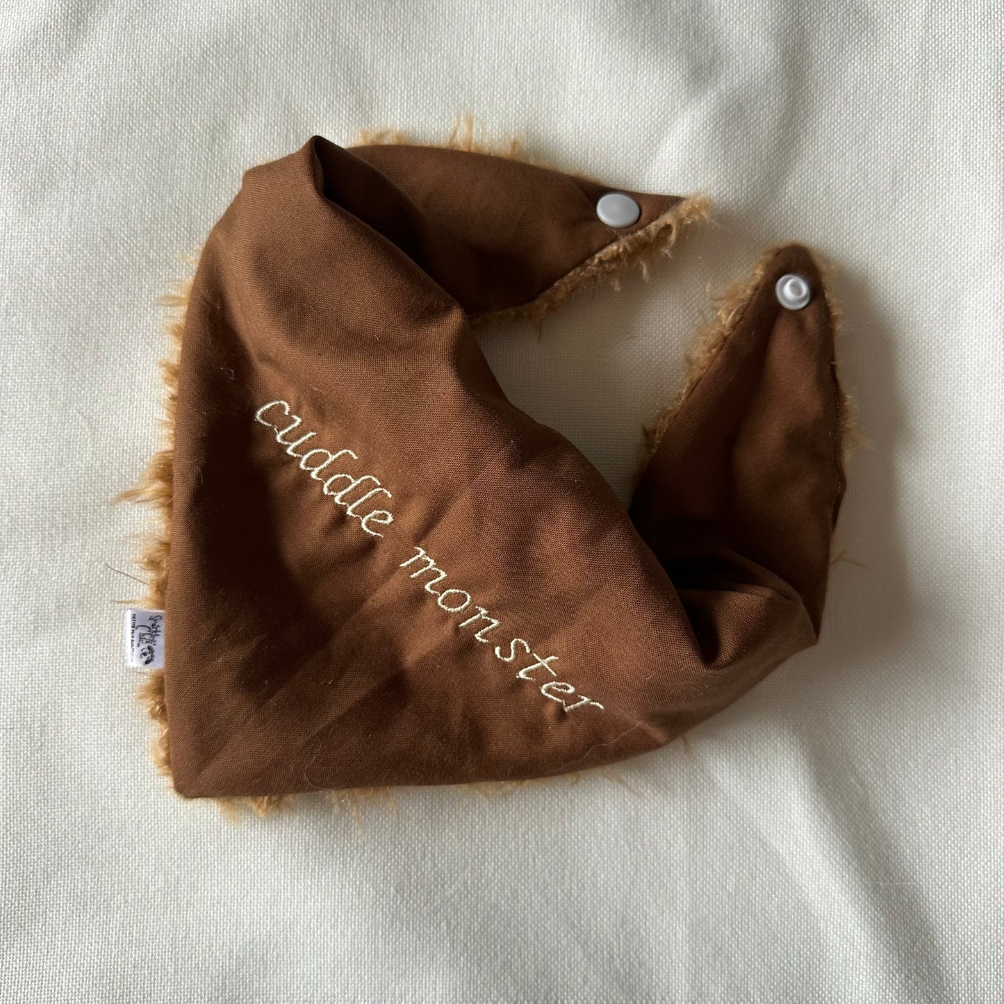 cuddle monster Embroidered Dog Bandana