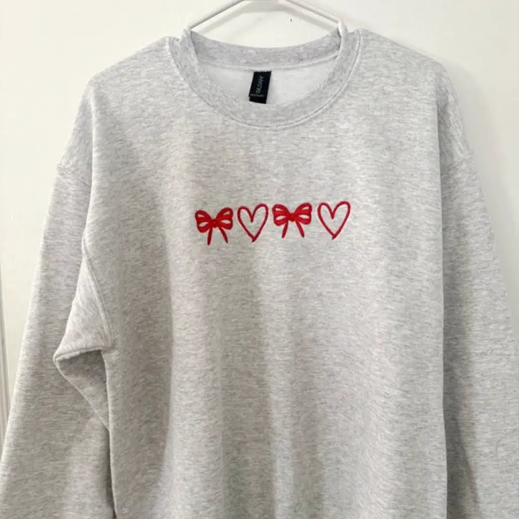 Adore-A-Bow Embroidered Unisex Sweatshirt