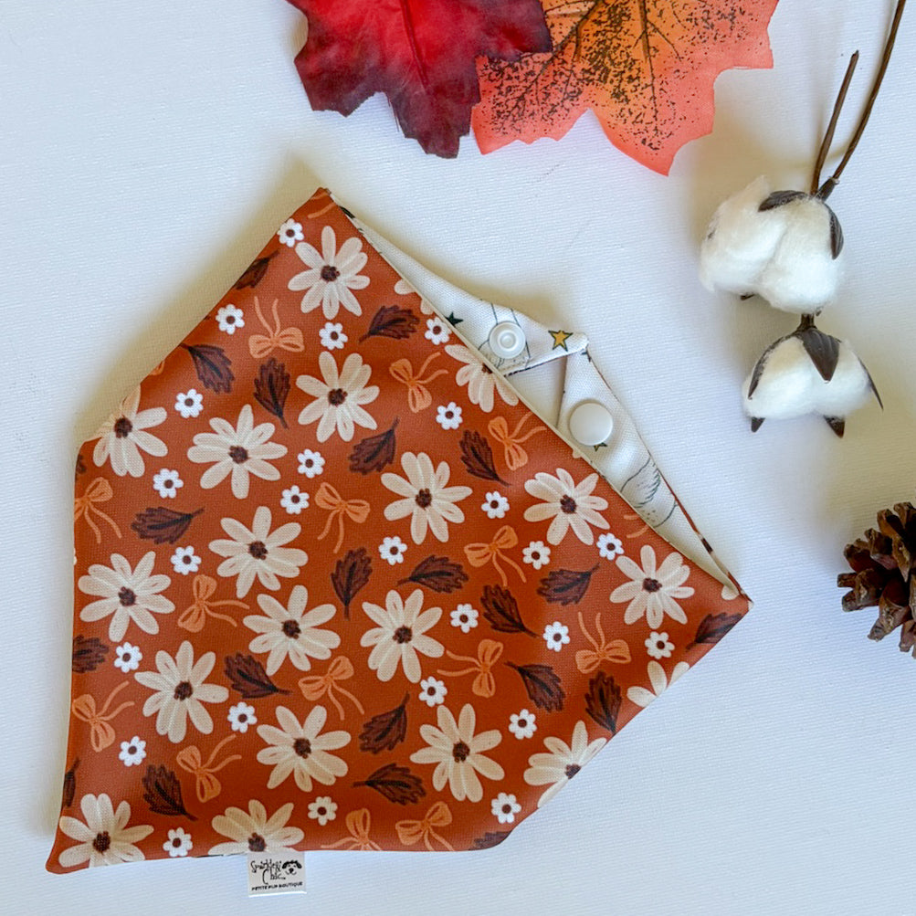Crisp and Cozy Fall Reversible Weatherproof Dog Bandana - Honk If You Love Fall