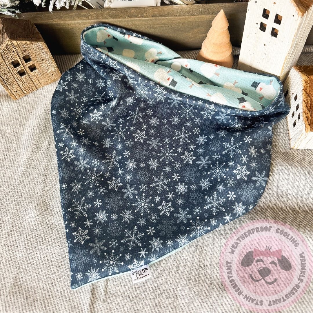 Flurry Fun Reversible Weatherproof Dog Bandana