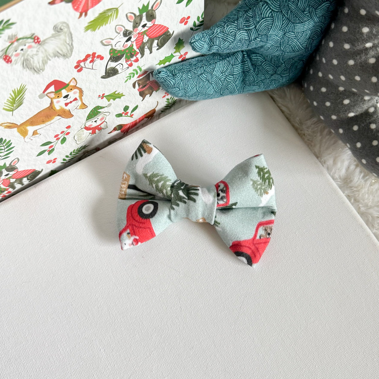 Festive Fun Weatherproof Bowties - Christmas Trucks