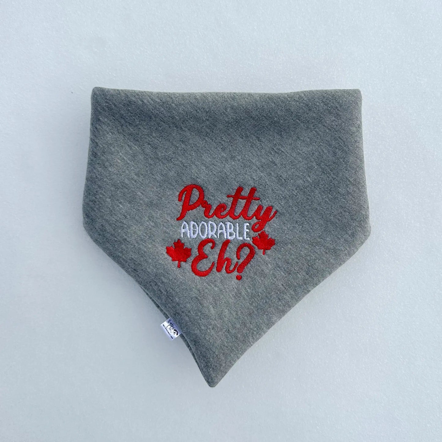 Pretty Adorable, Eh? Embroidered Bandana