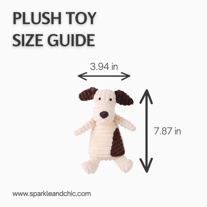 Squeakable Puppy Plush Toy
