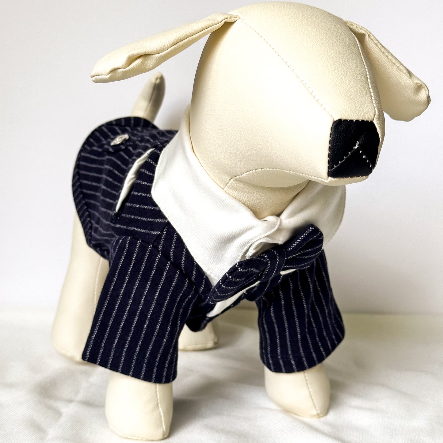 Classy Striped Navy Tuxedo