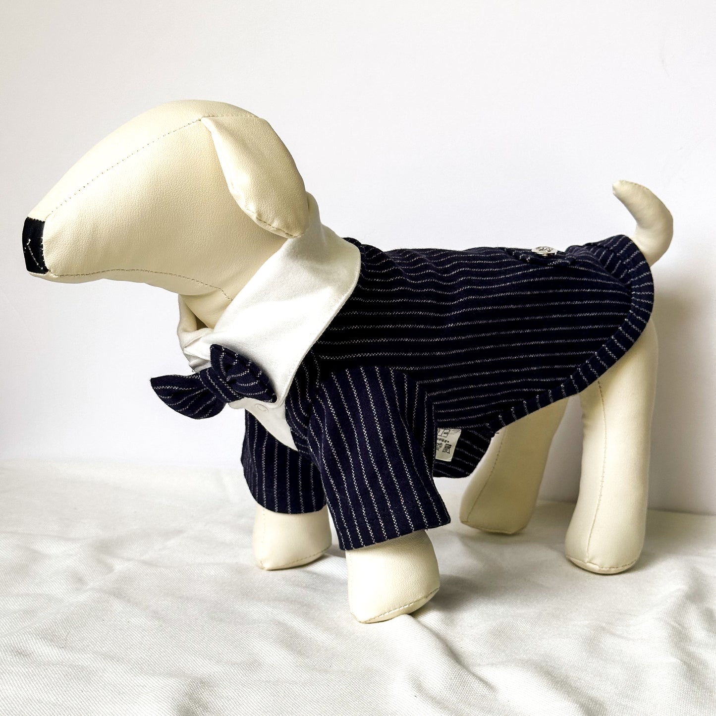 Classy Striped Navy Tuxedo