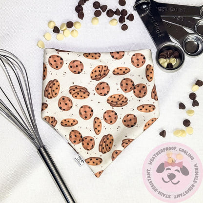 Checkered Chocolate Chip Charm Reversible Weatherproof Dog Bandana