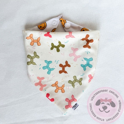 Gotcha Day Grin Reversible Weatherproof Dog Bandana