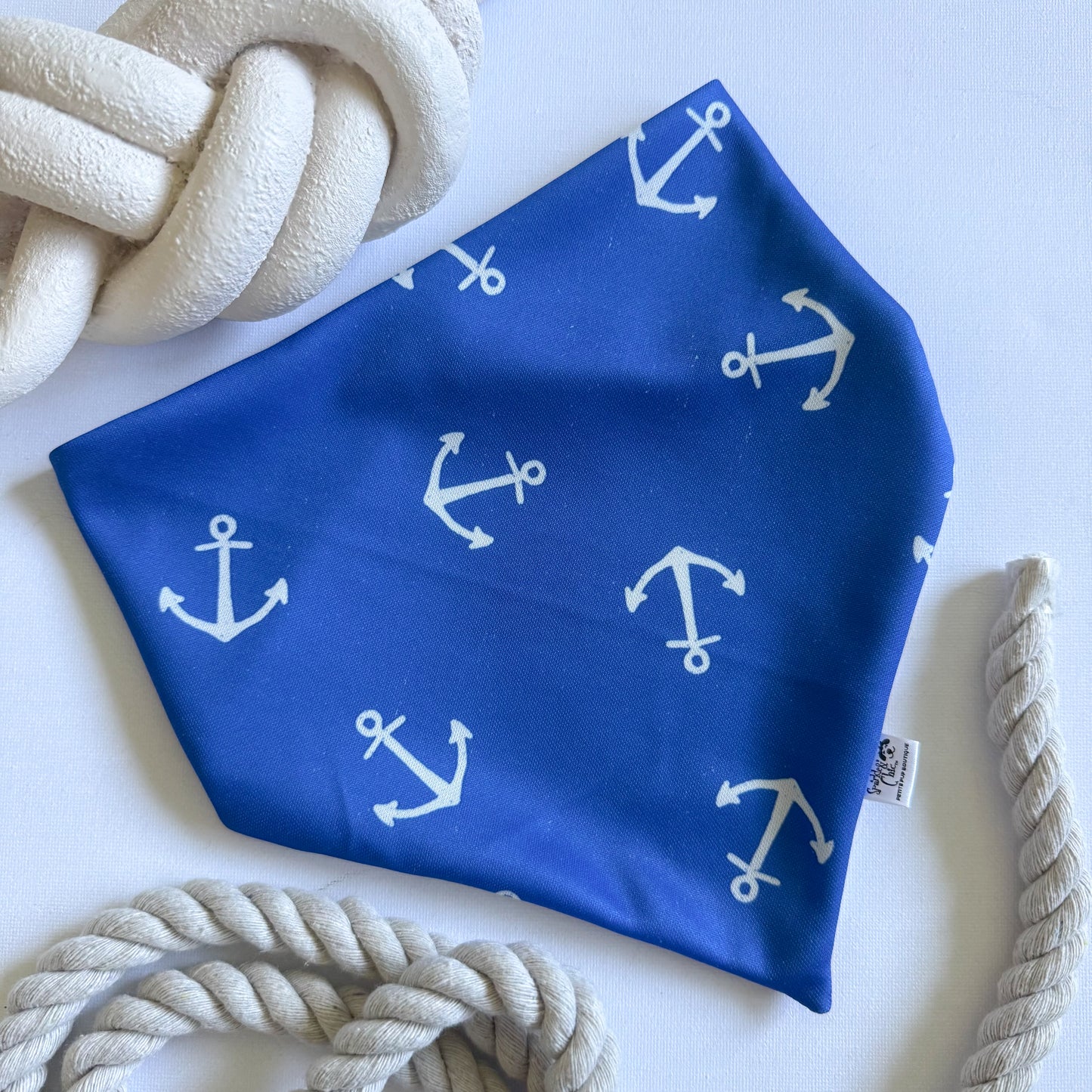 Coastal Coffee Reversible Weatherproof Dog Bandana