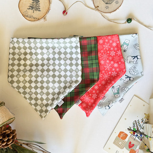 Festive Fun Reversible Weatherproof Dog Bandanas
