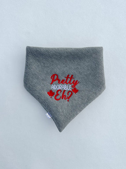 Pretty Adorable, Eh? Embroidered Bandana