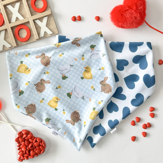 Fresh Love Reversible Weatherproof Dog Bandanas - Somebunny Loves You
