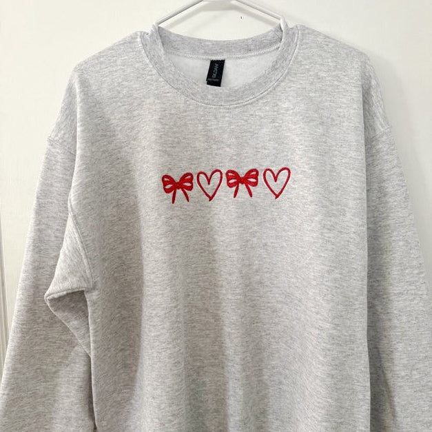 Adore-A-Bow Embroidered Unisex Sweatshirt