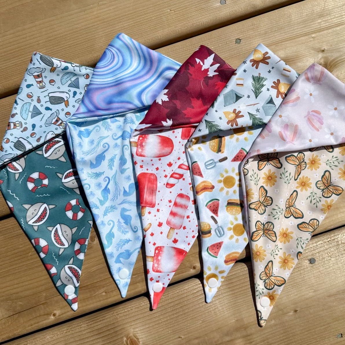Endless Summer Adventures Reversible Weatherproof Dog Bandana
