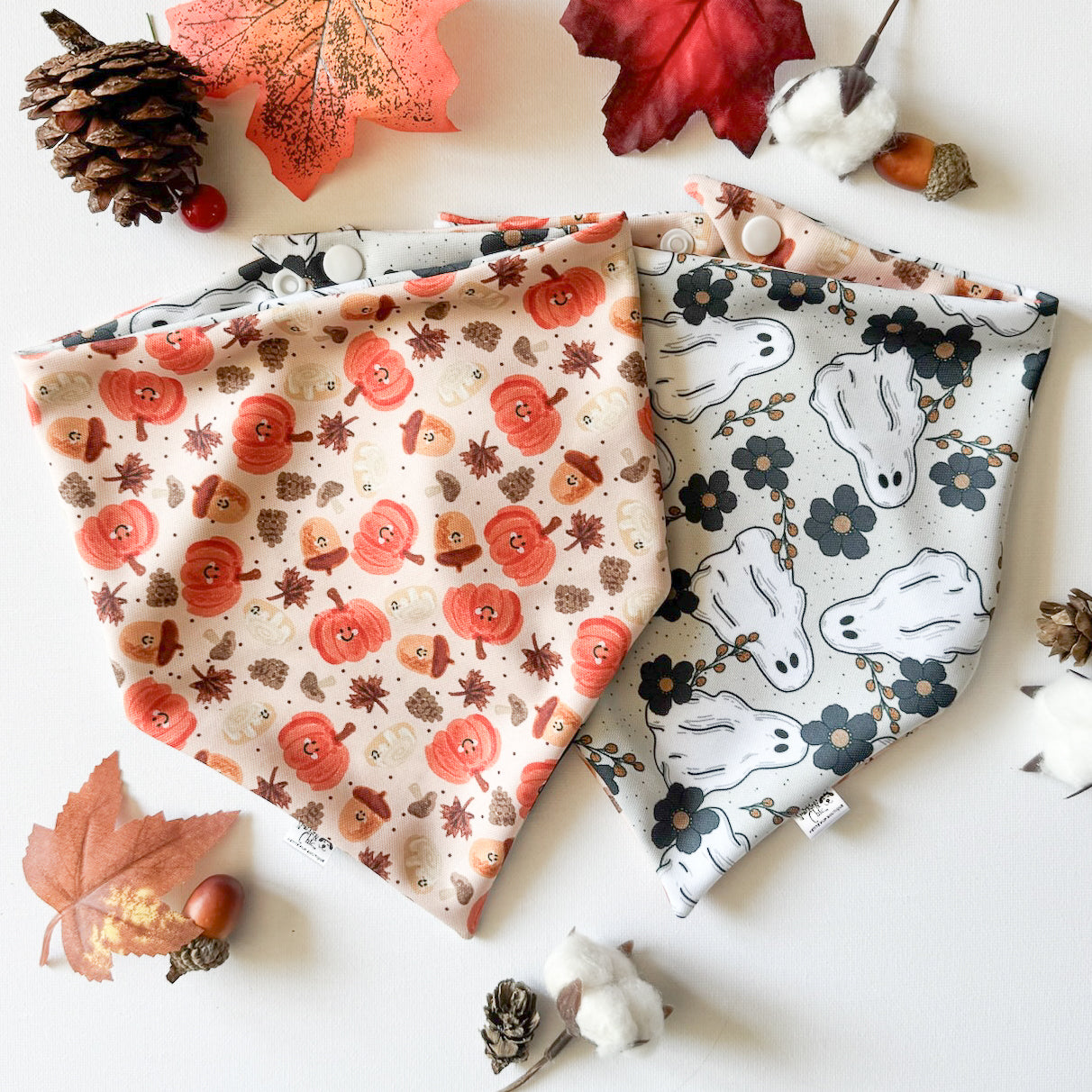 Fall Fun Reversible Weatherproof Dog Bandanas