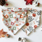 Fall Fun Reversible Weatherproof Dog Bandanas