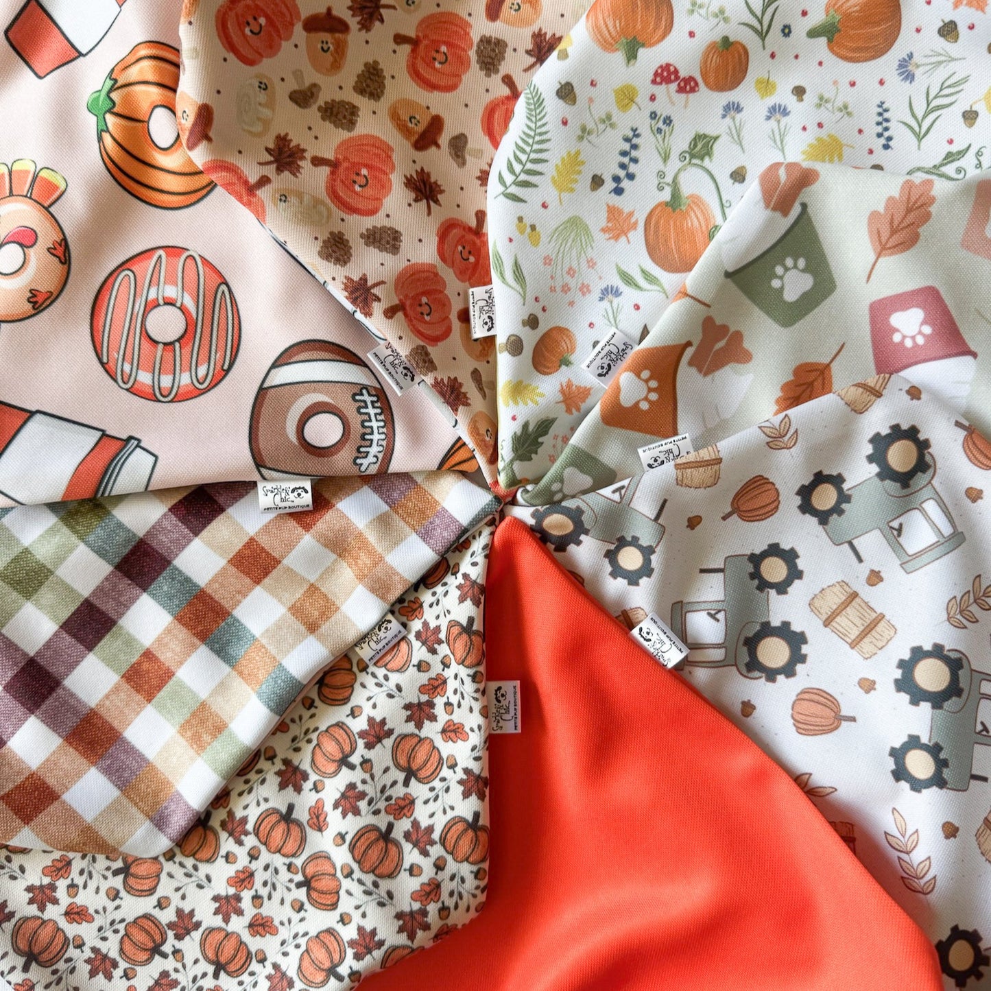 Fall Fun Reversible Weatherproof Dog Bandanas