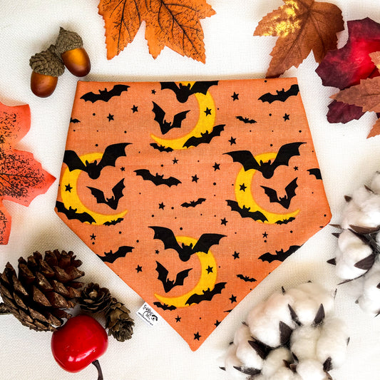 Bat Dreams Reversible Cotton Dog Bandana