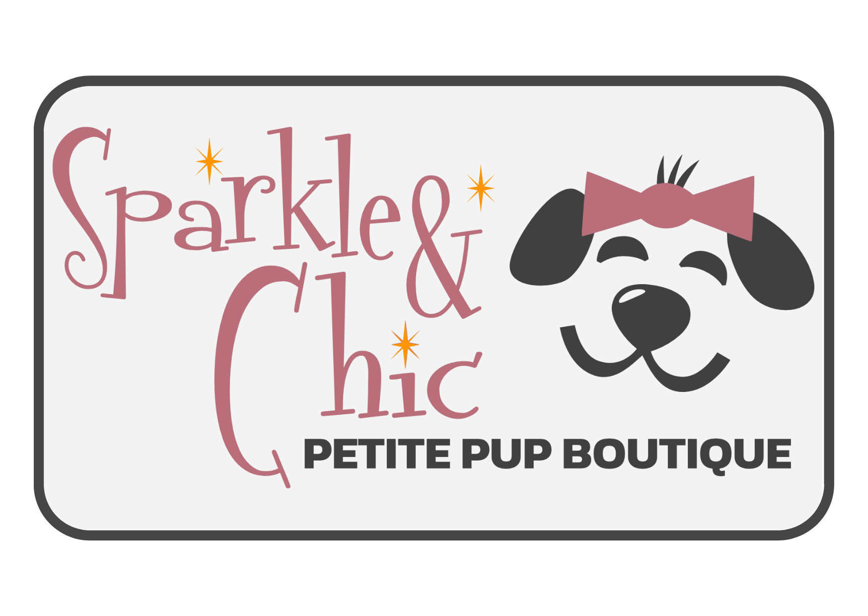 Sparkle & Chic Petite Pup Boutique gift card.