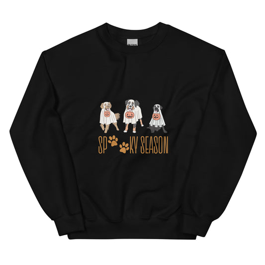 Ghost Dog Friends Spooky Season Unisex Sweatshirt