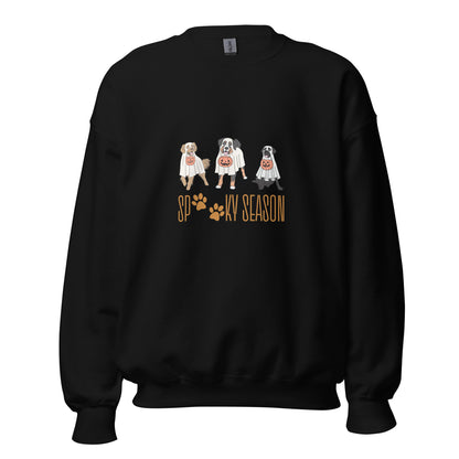 Ghost Dog Friends Spooky Season Unisex Sweatshirt