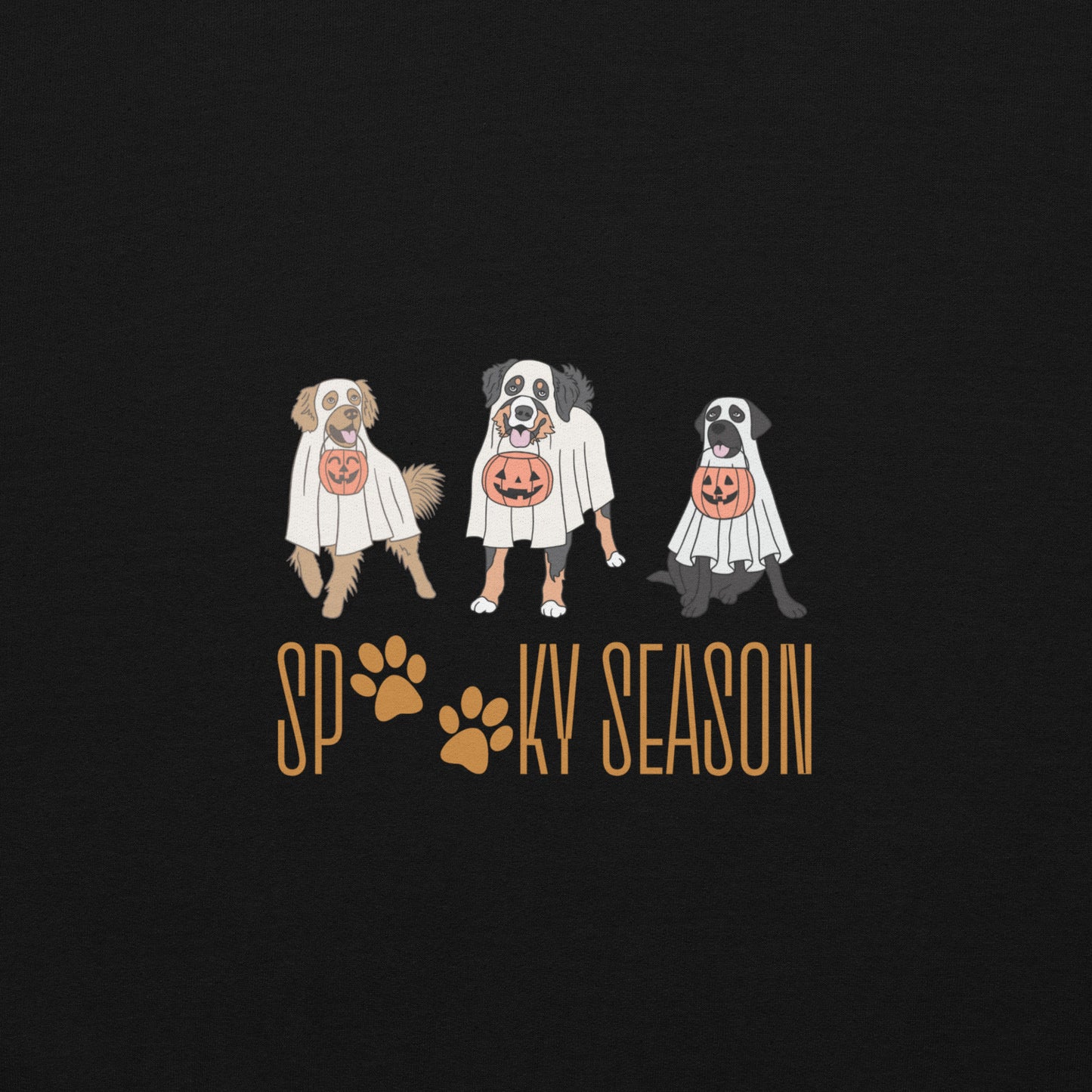 Ghost Dog Friends Spooky Season Unisex Sweatshirt