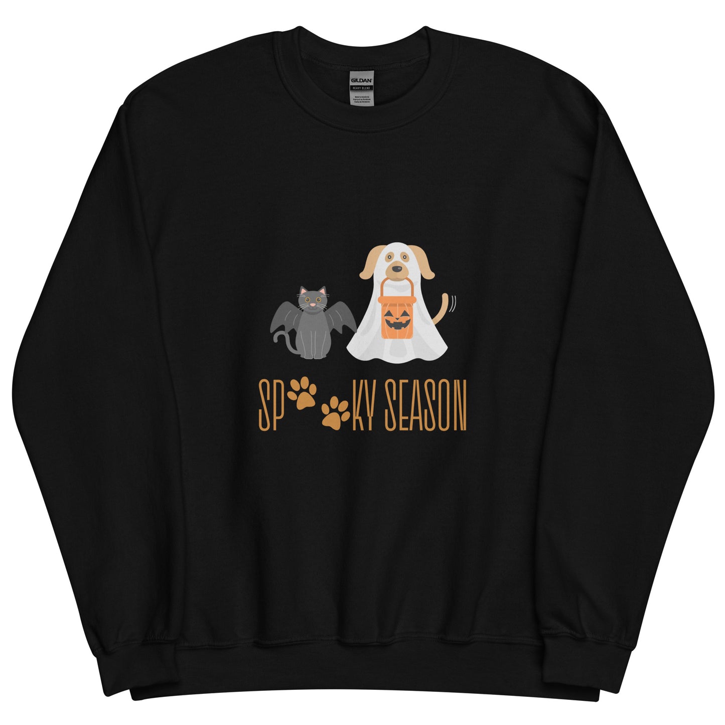 Ghost Dog Bat Cat Spooky Season Unisex Sweatshirt