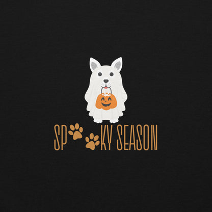 Ghost Dog Spooky Season Unisex Sweatshirt