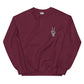 Skeleton Peace Sign Unisex Crewneck Sweatshirt