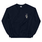 Skeleton Peace Sign Unisex Crewneck Sweatshirt