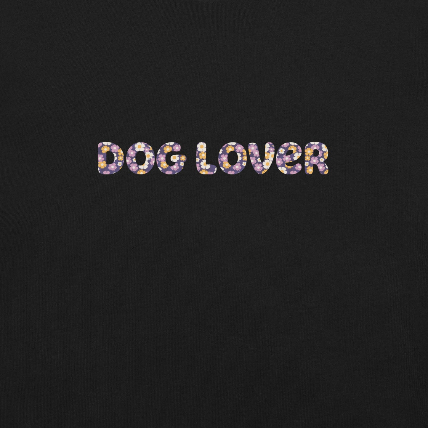 "Dog Lover" Floral Unisex T-Shirt