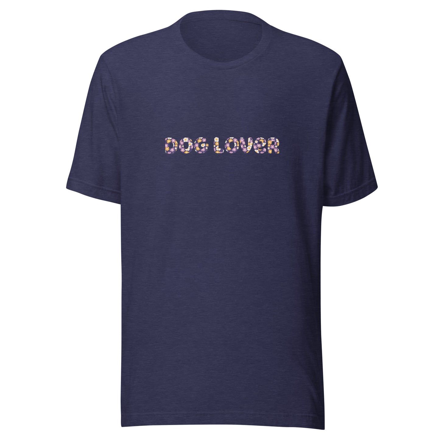 "Dog Lover" Floral Unisex T-Shirt