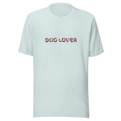 "Dog Lover" Floral Unisex T-Shirt