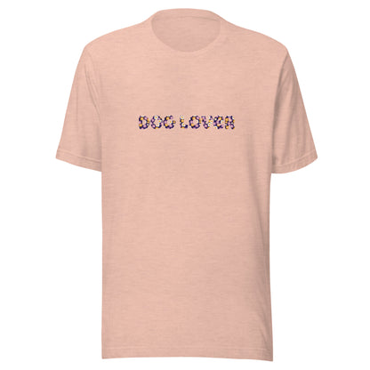 "Dog Lover" Floral Unisex T-Shirt