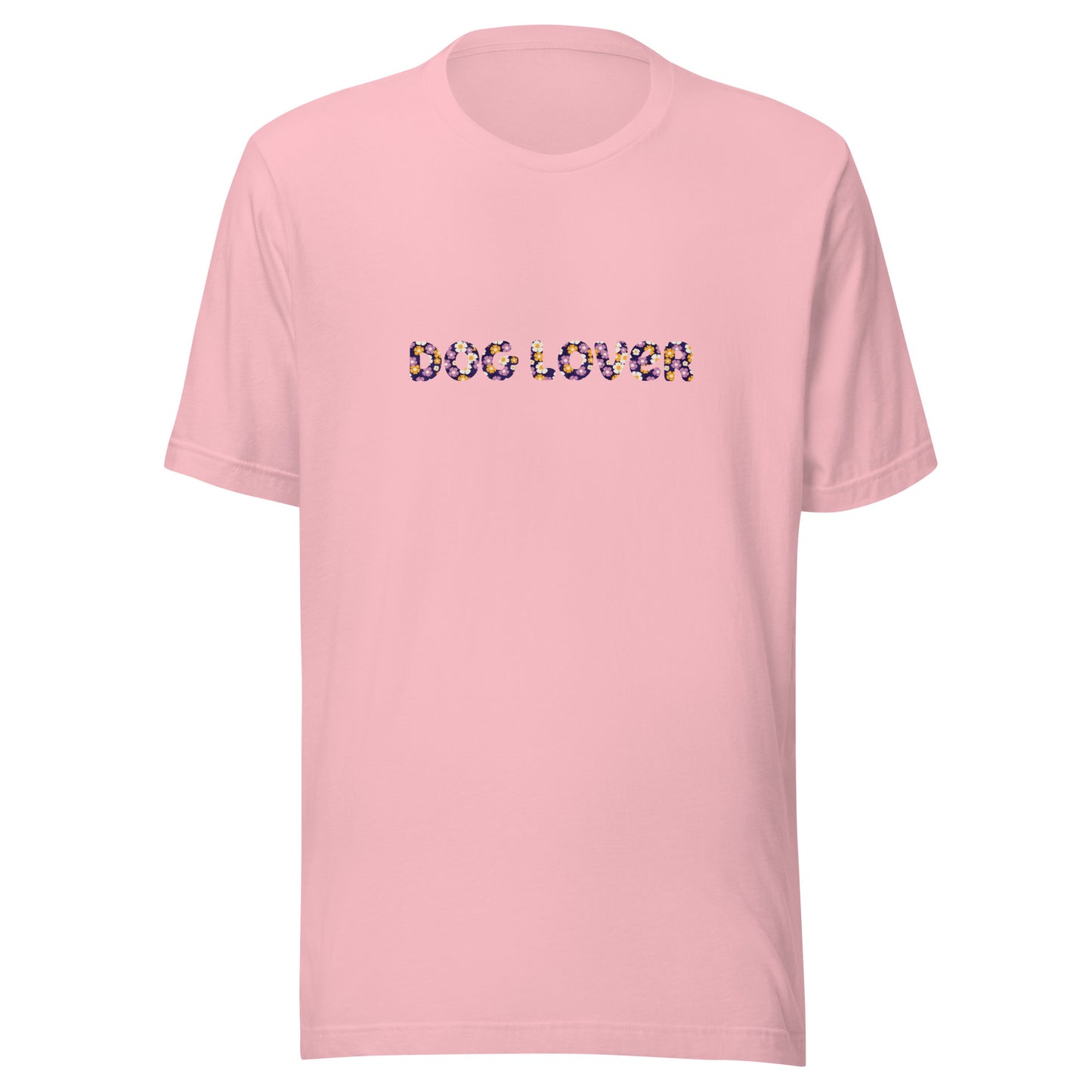 "Dog Lover" Floral Unisex T-Shirt