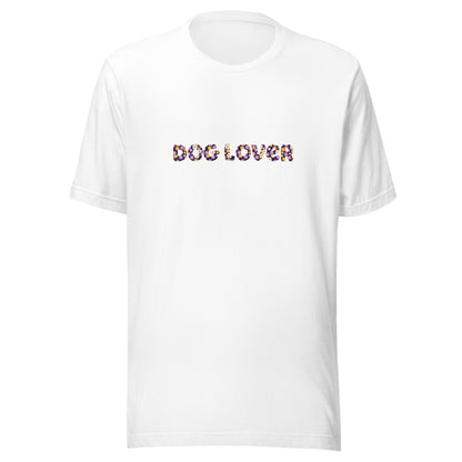 "Dog Lover" Floral Unisex T-Shirt