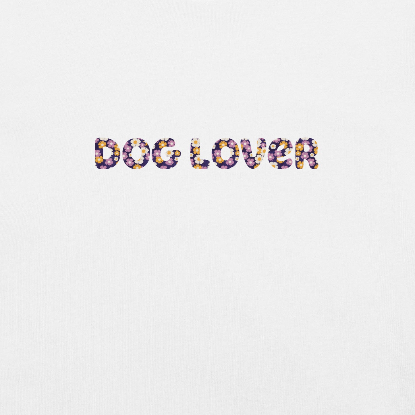 "Dog Lover" Floral Unisex T-Shirt